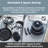 Tower Freedom T800201 7 Piece Cookware Set with Ceramic Coating, Stackable Design and Detachable Handle, Graphite, Aluminium