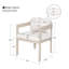 Ensemble de 2 chaises d'extérieur en aluminium