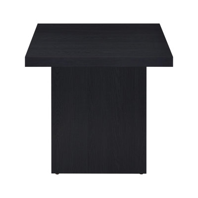 Square Engineered Laminate End Table In Black