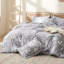 Couvre-lit dans un sac - Motif floral et végétal réversible imprimé d'édredons, de draps, de taies d'oreiller et de taies décoratives, 89 g / m²-110389486-122443336
