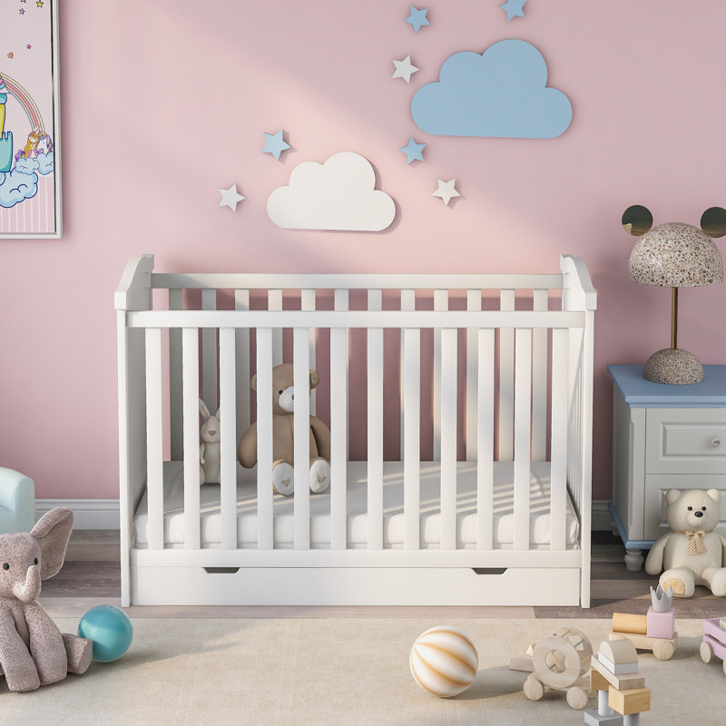 Rye Cot Bed, White