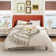Bowdoin Modern Linen Upholstered Wingback Platform Bed with Wooden Slats