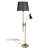 Meridian Black Drum Shade Floor Lamp