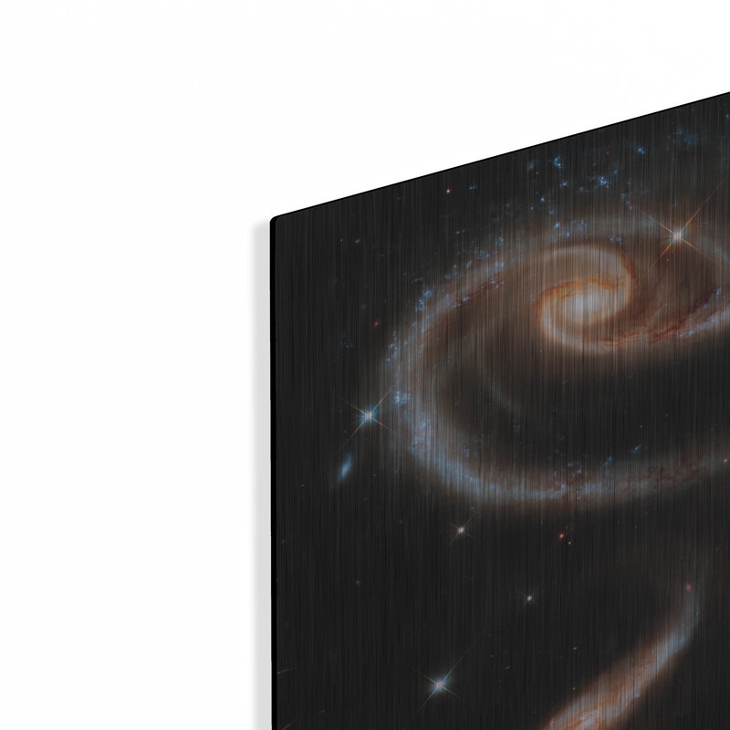  «Interacting Galaxies Arp 273» par le télescope Hubble de la NASA, art mural en métal, H 12 po x l 12 po