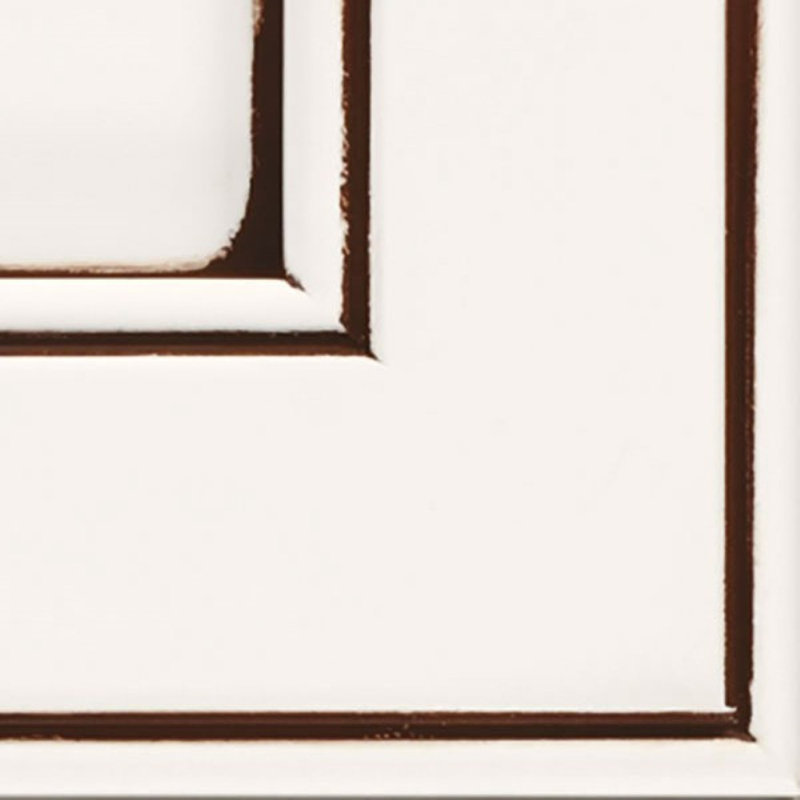 Dwelling Full Access Carabel Door Sample, Albâtre avec glacis moka, Érable