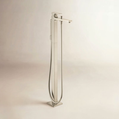 Garniture de robinet de baignoire autoportante avec poignée levier Metropol et ensemble de garniture de douche à main 1,75 GPM seulement
