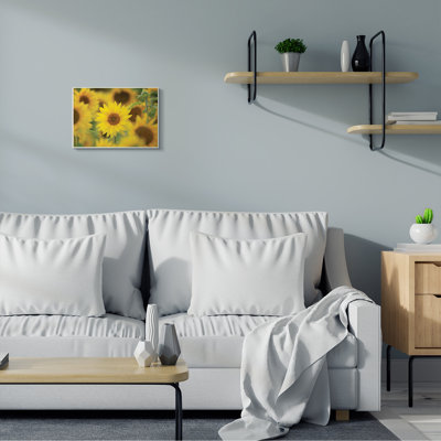 «Yellow Sunflower Nursery Field Directed Focus» par Nancy Crowell - photographie