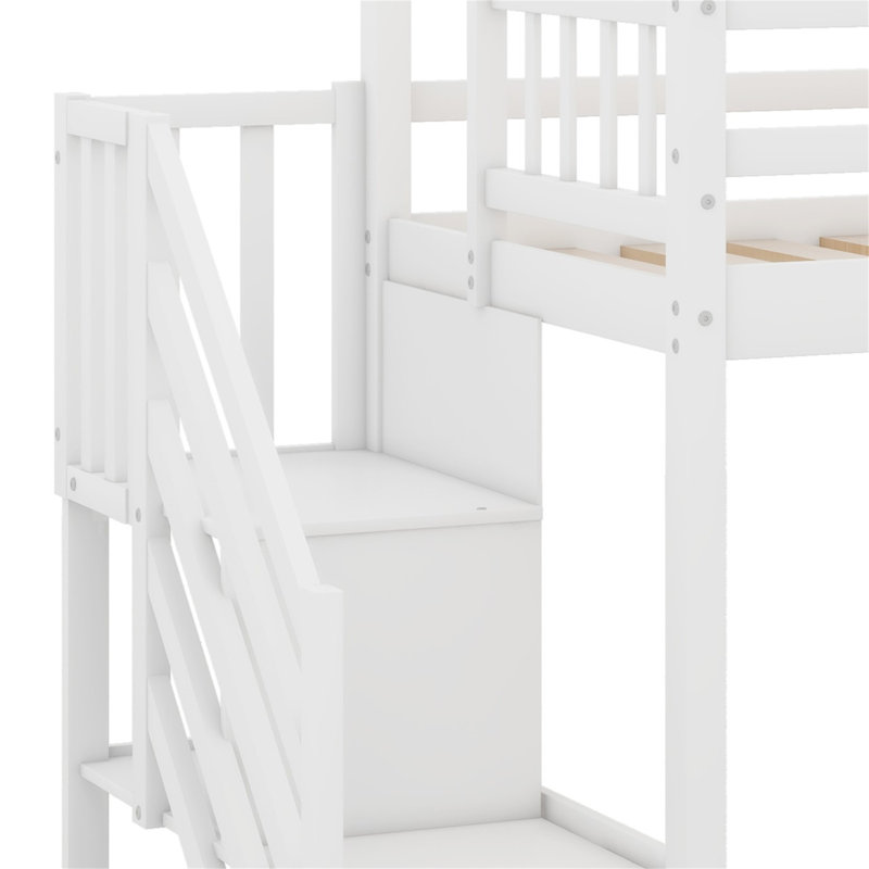 Lit superposé simple Imarah Kids, Blanc
