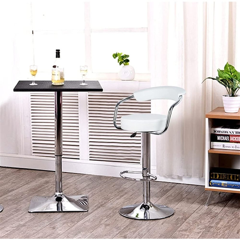 Tabouret Drit Aedan, Blanc / Blanc