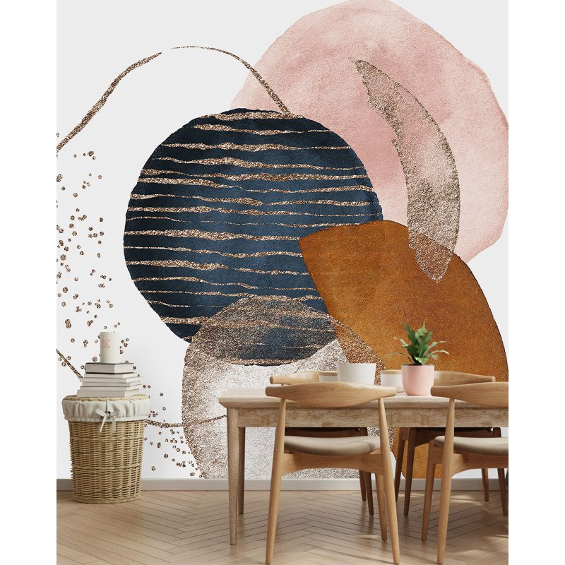 Murale cercles Dylilah, L 100 po x L 100 po