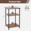 Table de chevet à 3 niveaux, table de bout avec tablettes de rangement et table de chevet pour le salon de la chambre à coucher, ensemble de 2 -446546895