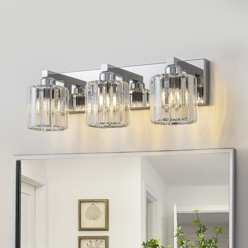 Éclairage pour meuble-lavabo Paislyn, Chrome chrome, 3