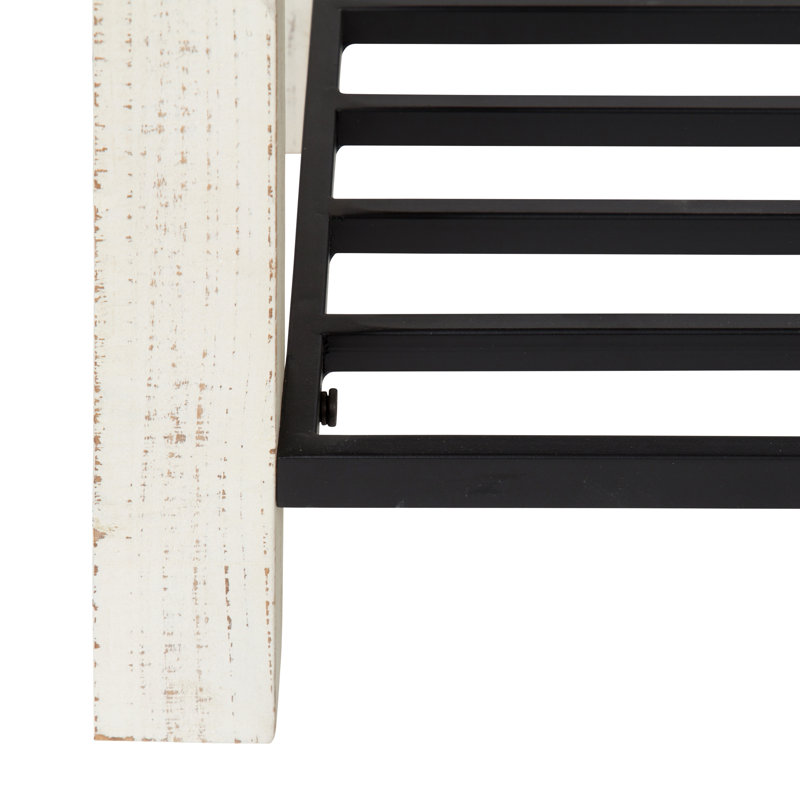 Damari Solid Wood Bench, White