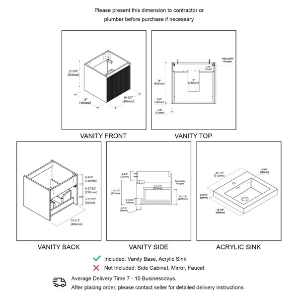 Dimensions du produit
