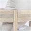 Fauteuil club pivotant en bois Telluride, finition blanc clair avec coussin beige-1041367469