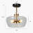 Marrina 3 - Light 12'' Simple Dome Semi Flush Mount