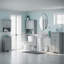 Armoire de rangement pour salle de bain et salle de lavage à une porte avec tiroir et tablette réglable RiverRidge Somerset-24120763