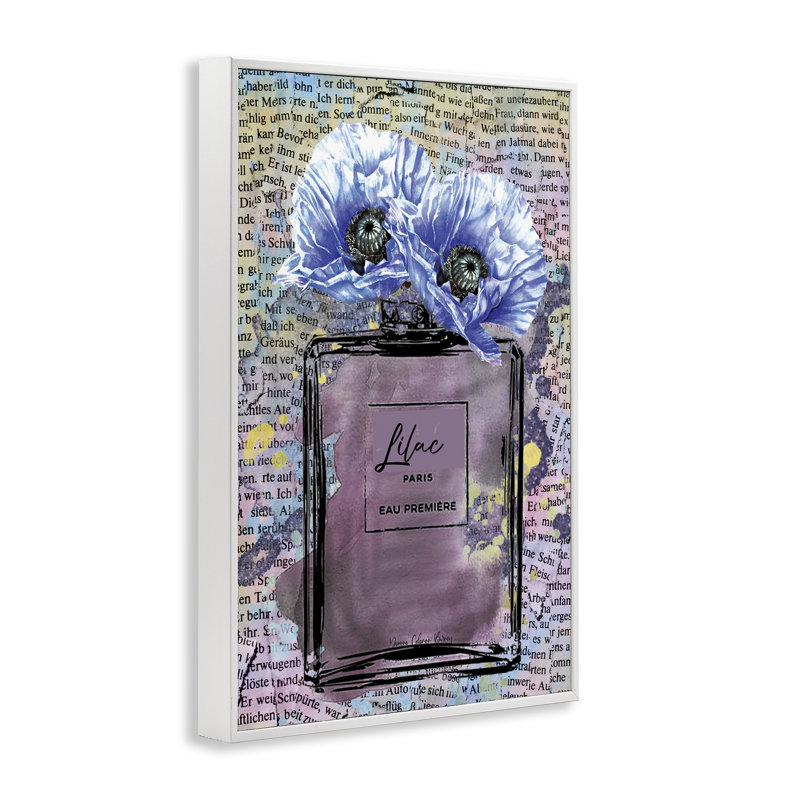 «Lilac Perfume with Blossoms», art de la giclée encadrée par Yvonne Coleman Burney, Giclée encadrée blanc bord de mer