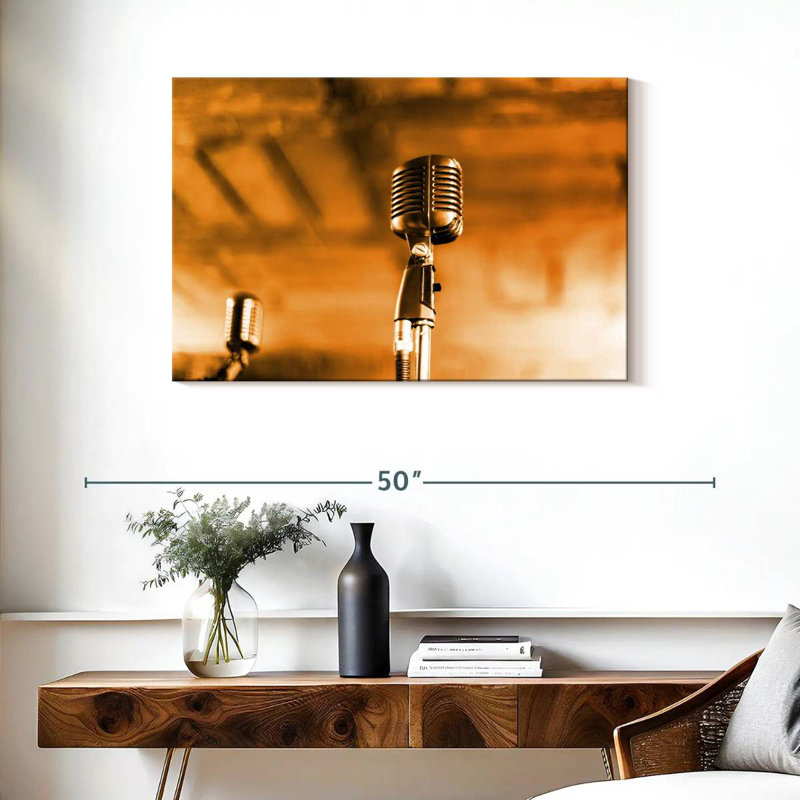 Microphone de concert Abarca, H 24 po x l 36 po