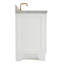 Meuble-lavabo simple en bois massif 37 po Freitas blanc avec plateau en marbre de Carrare 1,5 po, évier droit décalé-2084230422-2084230421-2117420980
