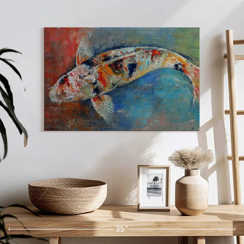 Crowle Japanese Koi, 16" H x 24" W