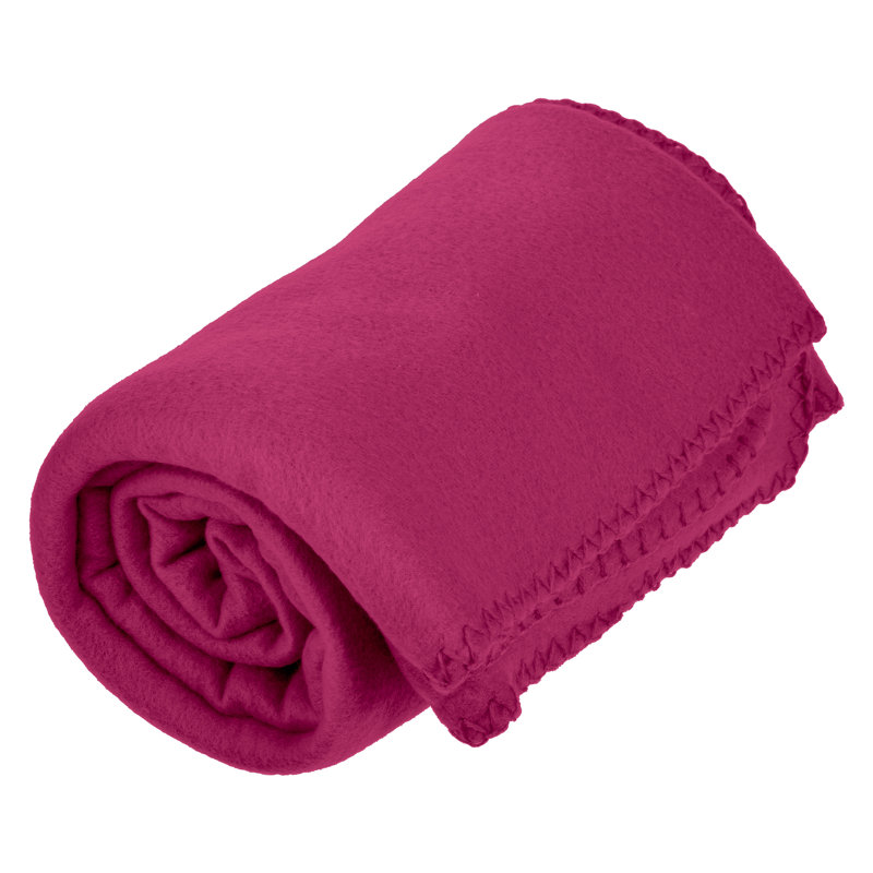 Twin Orchid Purple Fleece Throw Blanket for Pets and Kids