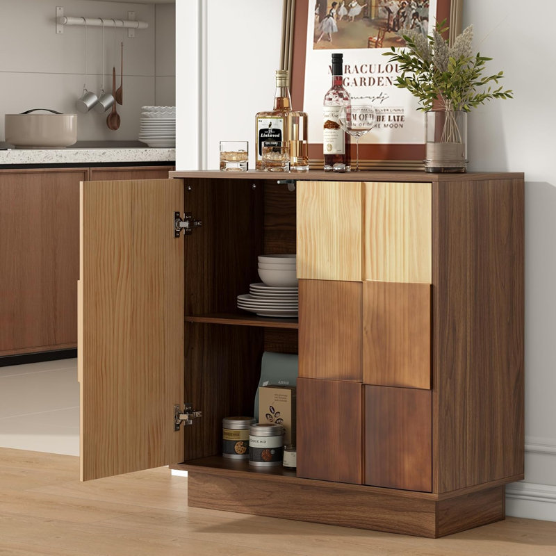 76 cm W Solid Wood Sideboard