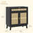Boho Sideboard Storage Cabinet with Rattan Doors-1920756286