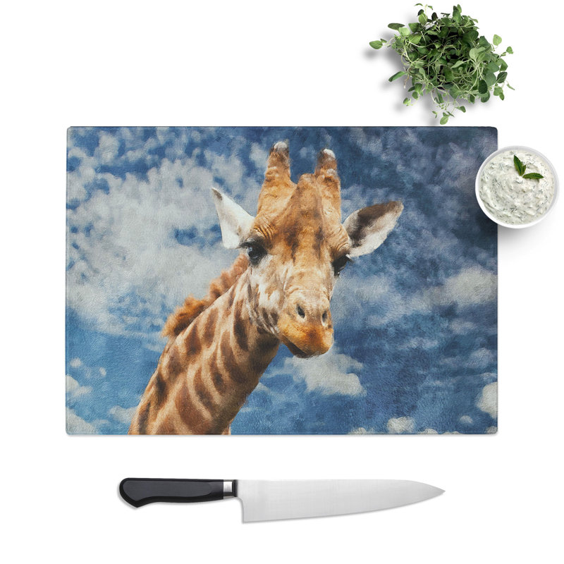 Giraffe Vol.2 Chopping Board, 0.4cm H x 28.5cm W x 39cm L
