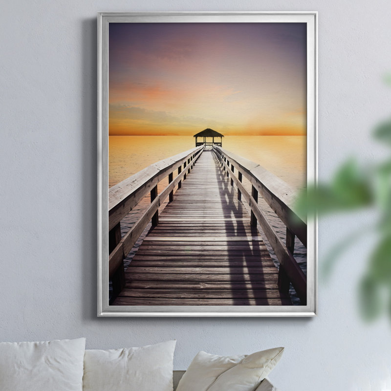 «Serene Hour» par J Paul, reproduction d'art graphique sur toile, Argent, H 30,5 po x l 42,5 po x P 1,5 po