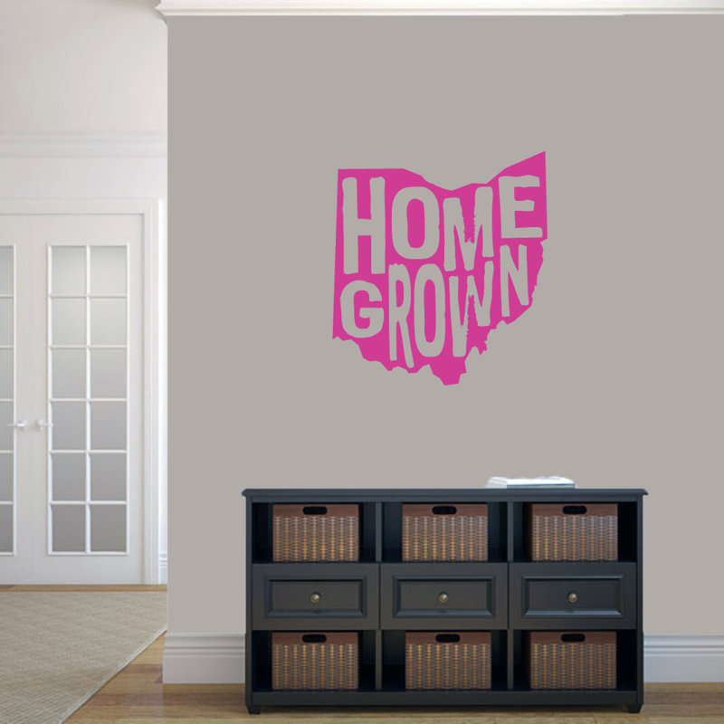 Text & Numbers Non-Wall Damaging Wall Decal, Hot Pink