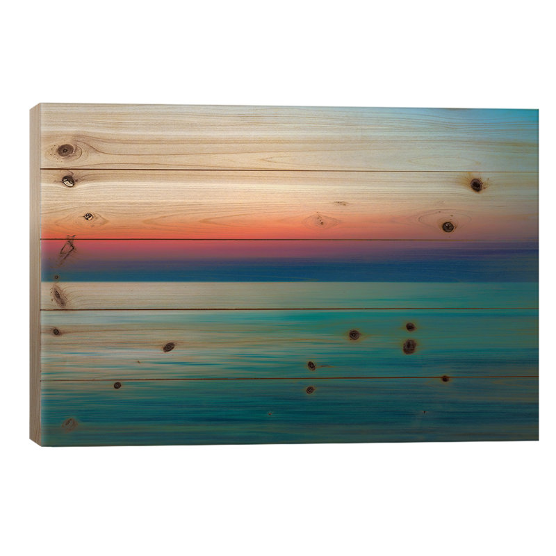 «Quiet Waters I» par John Rehner, impression sur bois sans cadre, L 40 po x H 26 po