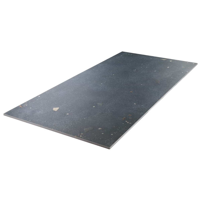 Kobe Cement 24X48 Terrazzo Look Matte Porcelain Tile, Ocean Blue