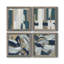 «Close to the Edge I», ensemble de 4 peintures sur toile encadrées-60147971-60147972