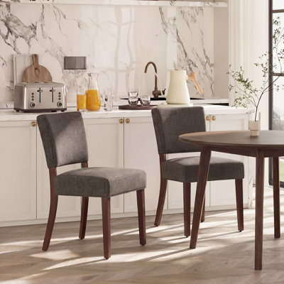 Upholstered Solid Wood Parsons Side Dining Chair