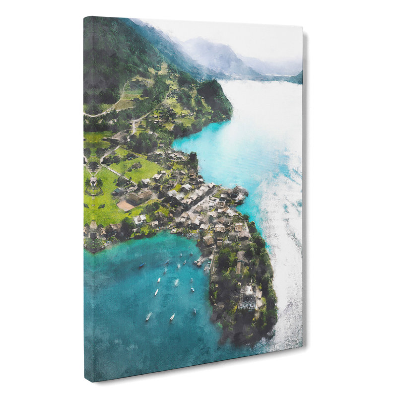 Over Grindelwald In Switzerland - Wrapped Canvas, 50cm H x 35cm W x 3cm D
