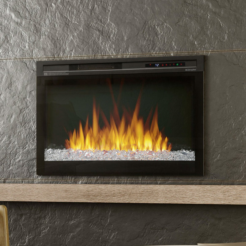 Dimplex Nova Multi-Fire XHD Contemporary Electric Fireplace Insert with Acrylic Embers - 1000 SQ FT, Ceramic Heater
