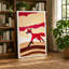 Crimson Fox On Hills Rustic - Print-136791576-136791577
