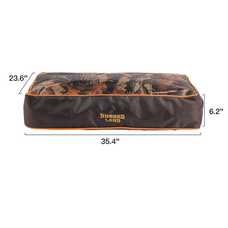 Matelas pour chien avec housse amovible, H 6,2 po x l 35,4 po x P 23,6 po