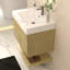 Ensemble de meuble-lavabo mural 30 pouces avec portes et tiroir intérieur Stella-630502315