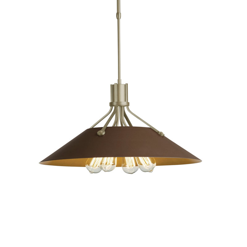 Henry 4 - Light Single Cone Pendant, Natural Iron, Bronze