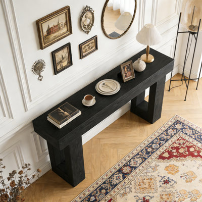 Wooden Sofa Console Table For Entryway