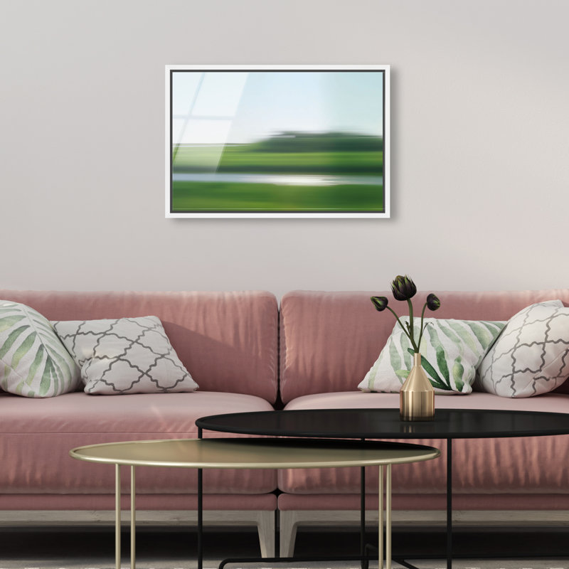 Velocity Meadow II Print by Oliver Gal, 21"H x 31"W, White Floater Frame