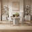 Shonta Cesiro 47" Modern Fluted Round Pedestal Dining Table-1483085628