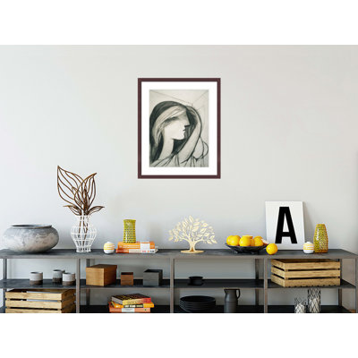 Head of a Woman Right Profile (Marie-Thérèse) by Pablo Picasso -Framed Giclee Print