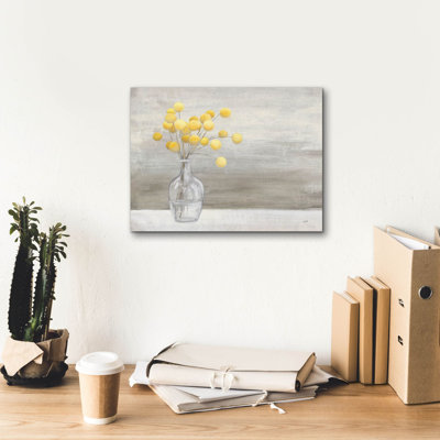 «Cheerful Craspedia» par Julia Purinton, art mural sur toile
