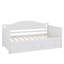 Lit de jour simple avec lit gigogne, structure de canapé-lit en bois avec support en lattes de bois