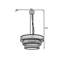 Angustias 3 - Light Steel Pendant