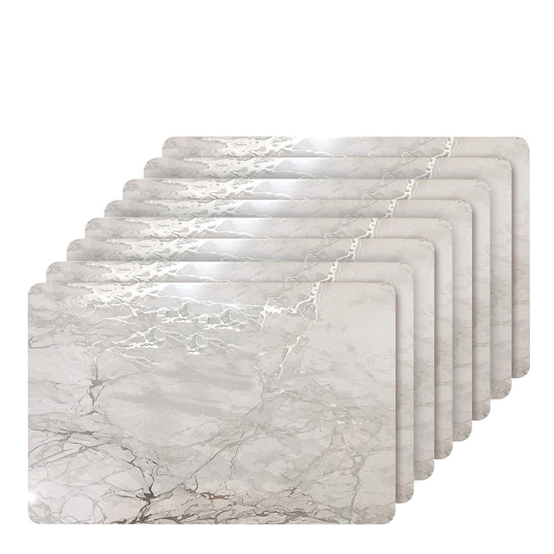 Tapis de table de salle à manger Placemats, Argent