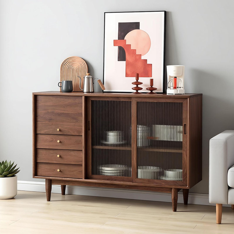Buffet simple et multifonctionnel, H 35,43 po x l 55,11 po x P 15,74 po